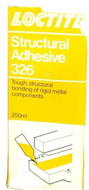 Adesivo strutturale Loctite 326 250 ml molto grande, blocco filo