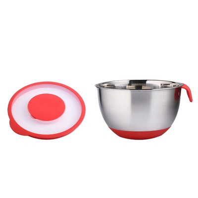 Perfetto Per Cuocere 2L Mari Chef Set 5 Ciotole Acciaio Inox Contenitore Con Grattugia 2.5L 4.5L Base E Coperchi In Silicone Antiscivolo Preparare Insalate E Conservare 3L Insalatiere 1L 