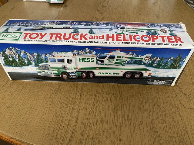 1995 Hess Toy Truck and Helicopter - CLEAN - WITH BOX