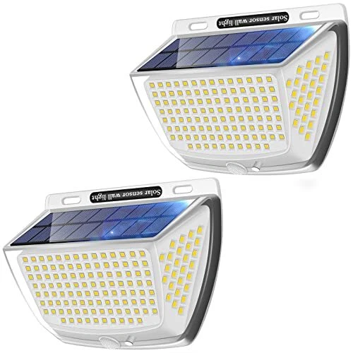 Kiwaezs applique murale solaire exterieur lampe solaire exterieur étanche IP6...