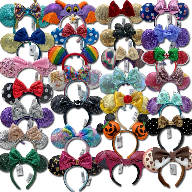 110 Styles Disney Parks Mickey Magical Bow Minnie Mouse Ears Bow Headband Cos