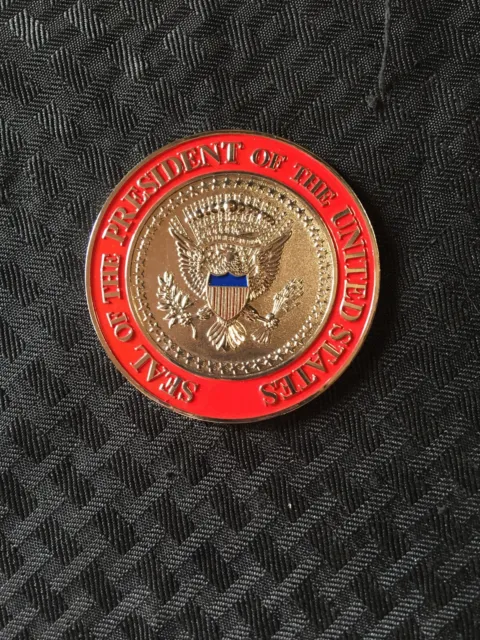 PRESIDENT DONALD J TRUMP 45th PRESIDENT OF THE U.S.A. LARGE 3" CHALLENGE COIN