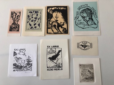 Lot  8  Ex Libris   BANDE DESSINEE   Dargaud  Glénat  Sauramps  BD 