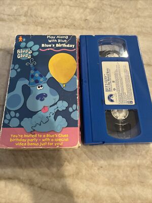 BLUE'S BIRTHDAY PLAY Along with blue-blue 'S CLUES-Nickelodeon (VHS ...