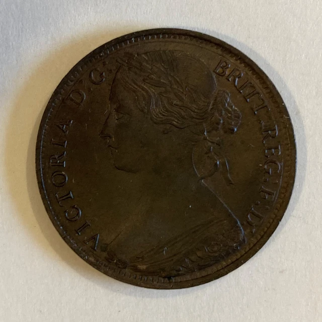 Great Britain, 1861 Penny, no problems, no nicks or dings, a beauty! Nice! 