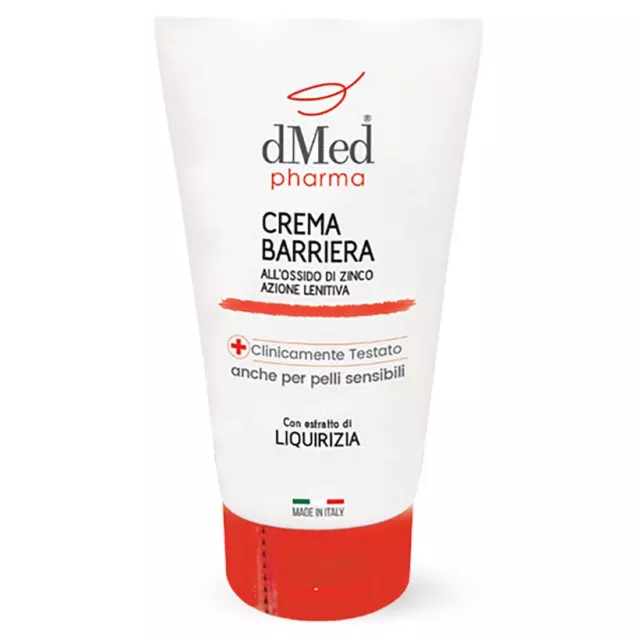 dMed Pharma Crema barriera ossido di zinco 150ml corpo lenitiva pelli sensibili