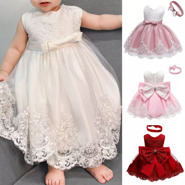 Abito tutù neonato neonata bambina festa nodo con fiocco concorso abiti principessa matrimonio