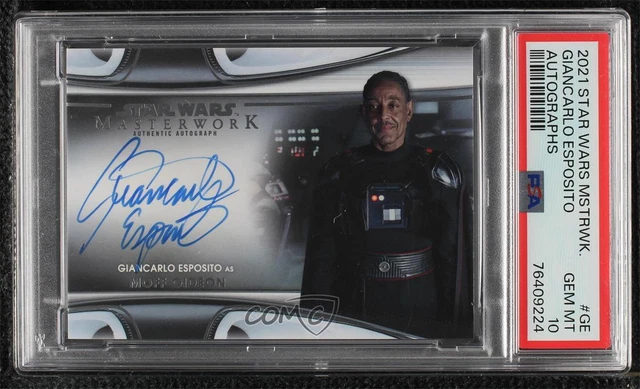 2021 Star Wars Masterwork Giancarlo Esposito Moff Gideon PSA 10 GEM MT Auto 0b3o