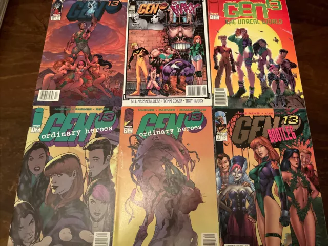 Gen 13 Newsstand Lot 13C Bootleg 1,2,3,4,5,6,7,8,9 Heroes 1,2 Maxx 1 Unreal 1