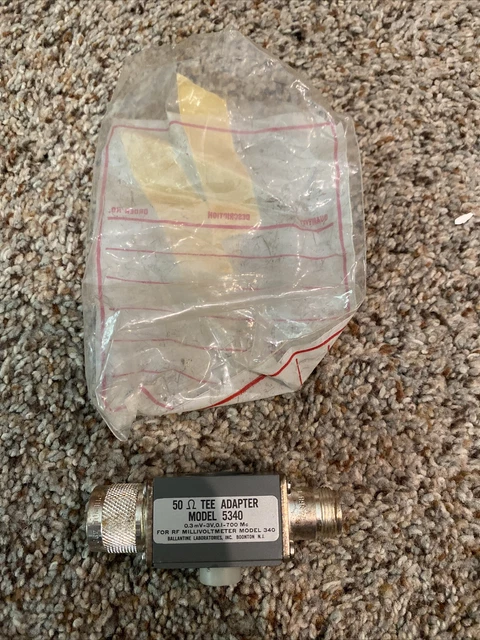 Ballantine 5340A 50 OHM Tee Adapter RF