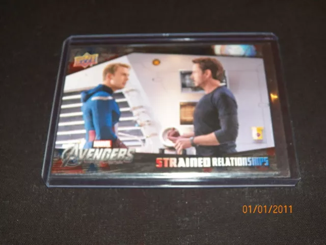 Marvel Captain America Civil War Insert Trading Card Strained Relationships SR-4