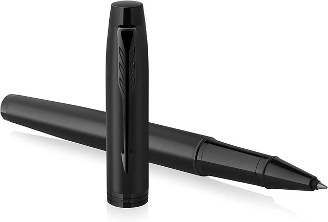 Parker IM Rollerball Tintenroller Mattschwarz mit schwarzen Zierteil