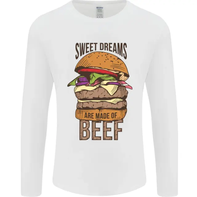 Sweet Dreams are Made of Beef BBQ Chef Mens Long Sleeve T-Shirt