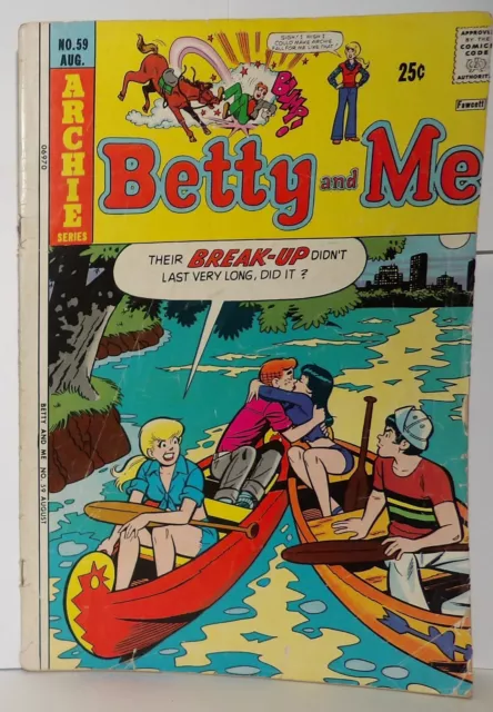 Archie Series Betty and Me #59 August 1974