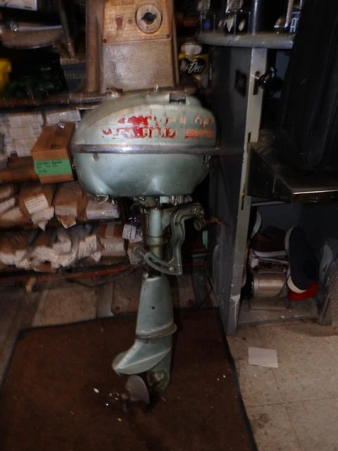 1953 Johnson Seahorse 5 HP Outboard Boat Motor Waukegan IL Vintage Beauty