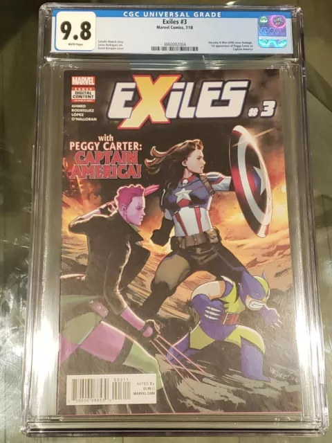 Marvel Comics Exiles 3 CGC 9.8 1st appearance Peggy Carter Captain America