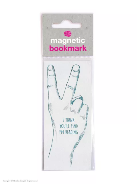 Brainbox Candy Think You'll Find I'm Reading magnetic bookmark funny cheap rude