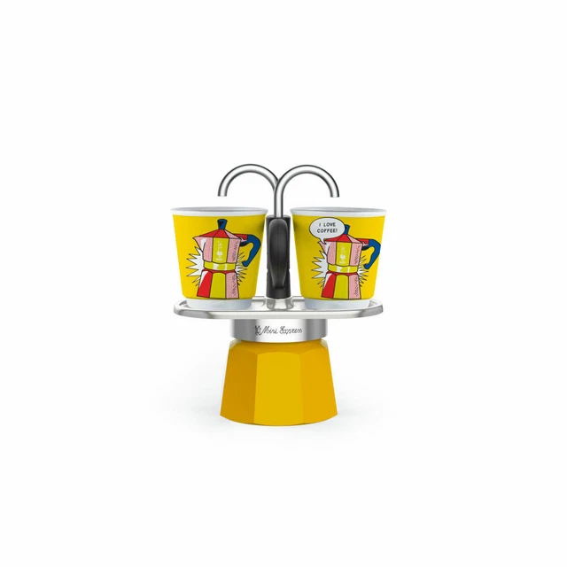 BIALETTI ESPRESSO MAKER Set Mini 3 pcs Express Lichtenstein 2 Cups