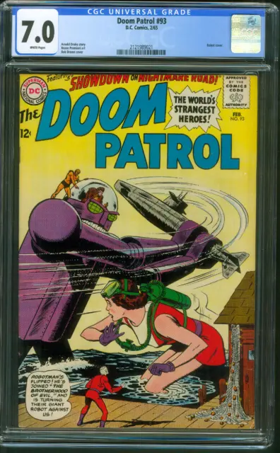 Doom Patrol 93 CGC 7.0 Robotman Joins Brotherhood of Evil 2/1965 HBO Max TV key