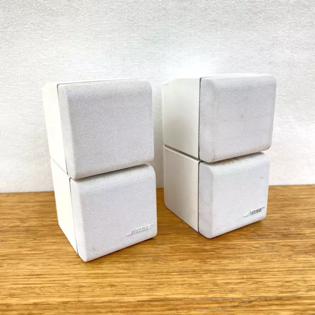Bose Acoustimass 5 Series II 2 Replacement Double Cube Speakers Set Of 2 White