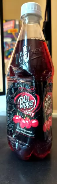 Dr Pepper Cherry 20 Ounce bottle 2009 Soda Pop old label oz doctor la beast