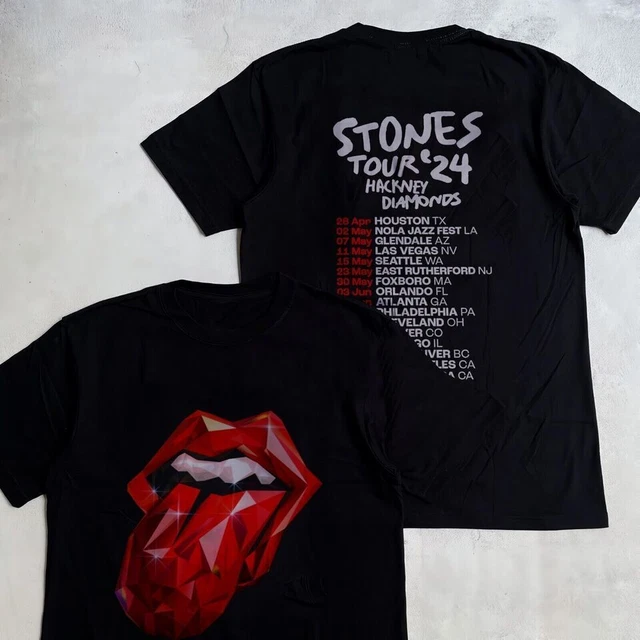 THE ROLLING STONES Tour 2024 Hackney Diamonds Unisex tee Shirt All ...