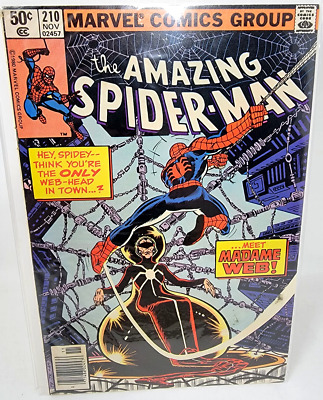 Amazing Spider-Man #210 Madame Web First Appearance *1980* Newsstand 6.0