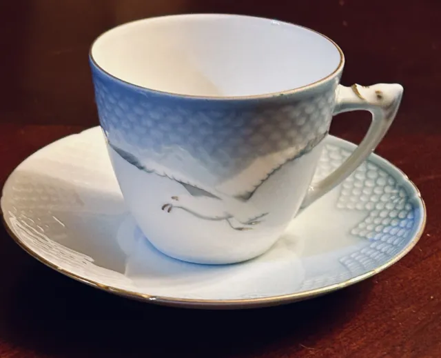 B&G Bing & Grondahl Seagull Tea Cup & Saucer Set, 3 3/8" Dia x 2 1/2" Tall (Cup)