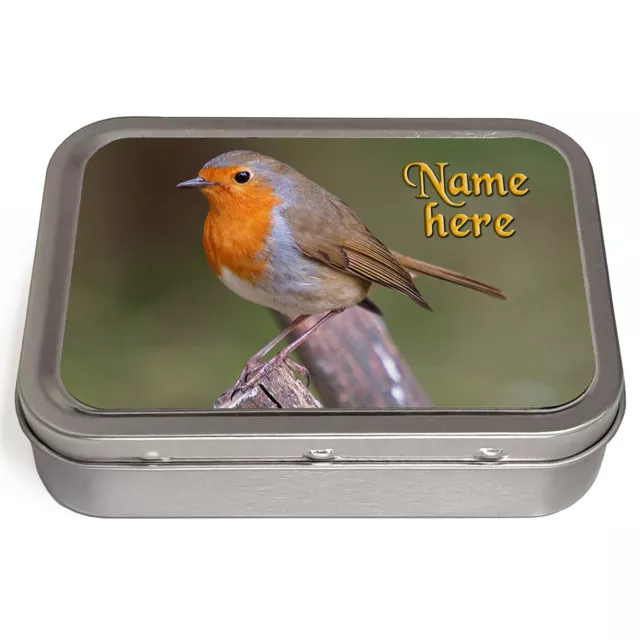 Personalised Tobacco Tin Bird 2oz Baccy Fathers Day Cigarette Birthday Gift 3