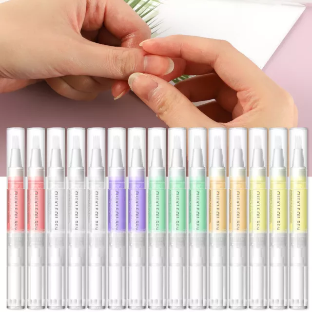 15PC Cuticle Oil Pen for Nail Care Revitalizer Oil Pen Brush Manicure Nutrition