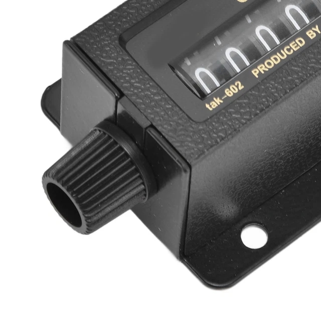 Mechanical Counter Reset Function Durable 5 Digits Counting Tool For Printing◀