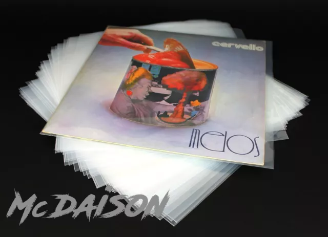 McDAISON - 100 Buste per dischi records LP in Polietilene spessore 120my