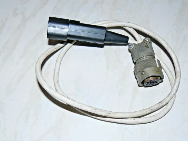 Vintage Socapex 10-polige Buchse auf IEC-320 (C14) Stecker Netzadapterkabel.