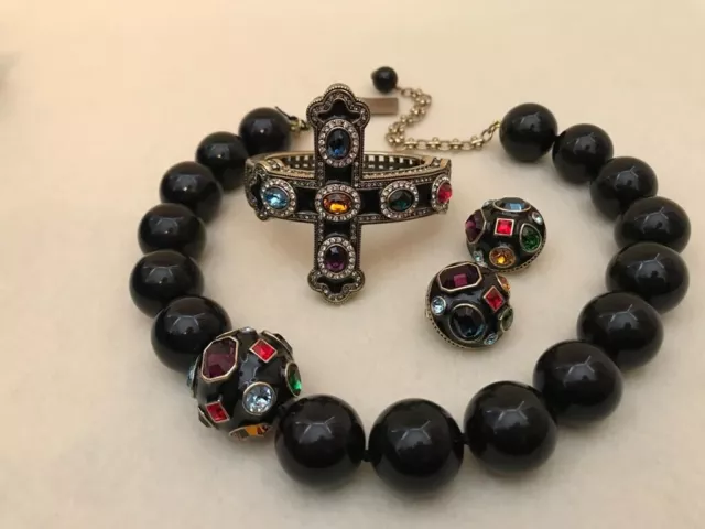 Heidi Daus ~Pure Heaven~ Necklace - Bangle - Earrings (3-Piece Set)