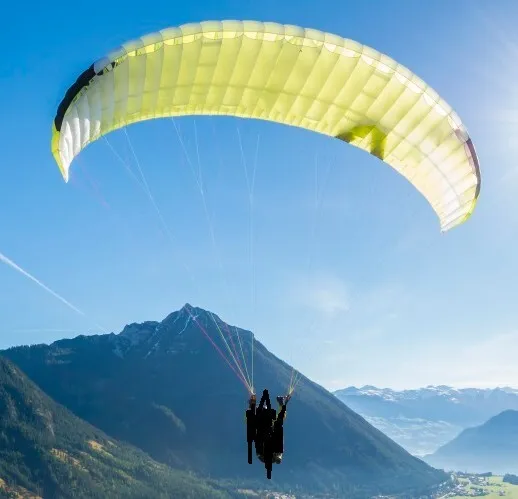 Hike&Fly Gleitschirm, Skywalk Masala2 S inkl Rettung Pipper und Gurtzeug Flex M