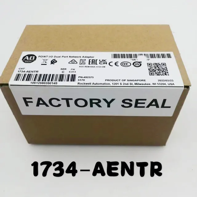 Allen-Bradley AB 1734-AENTR SER C POINT I/O Dual Port Adaptor New 2023 1734AENTR