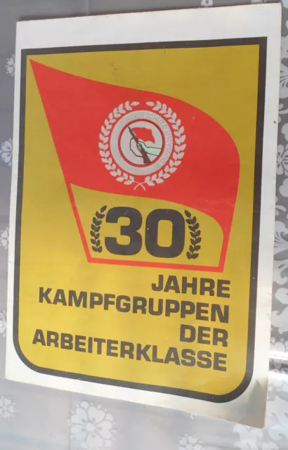 30 Jahre Kampfgruppen der Arbeiterklasse DDR MdI Faltblatt