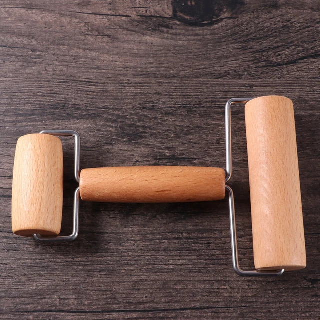 Spilla a rullo francese bambini argilla rullo impasto antiaderente legno bambù arrotolato