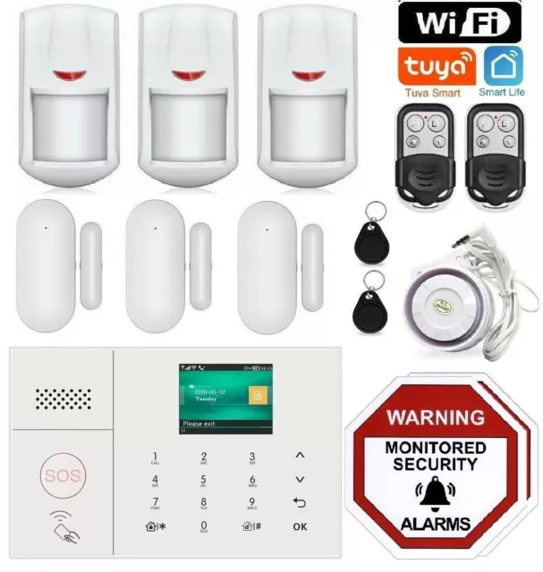 Pet Immune Wireless Home security WiFi app Control Burglar House Alarm System