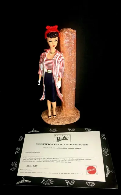 Roman Holiday Barbie Doll Figurine Limited Edition Nostalgic Series Mattel Coa