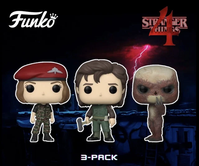 Stranger Things Funko Pop Background R Computer STRANGER THINGS - Robin, Steve & Vecna Funko Pop ! Pack de 3 **en main ...