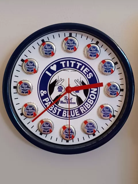 Pabst Blue Ribbon PBR Beer Custom Wall Clock SHIPS FREE Pabst Blue Ribbon PBR Beer Custom Wall Clock SHIPS FREE