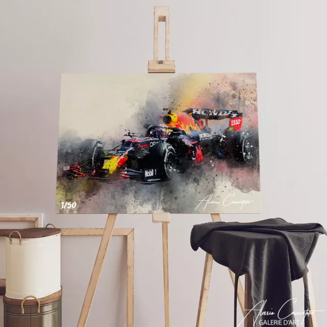 Formule 1 Peinture Abstraite Contemporaine Cadre Photo Poster Toile Decoration