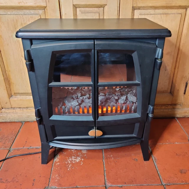 EXCELLENT CONDITION DIMPLEX Jazz 2Kw Black Stove Style Electric Fire. £ ...
