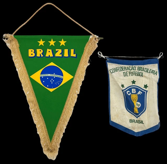 Confederazione calcistica brasiliana 2 gagliardetti: 1. Campioni 1970, 2....