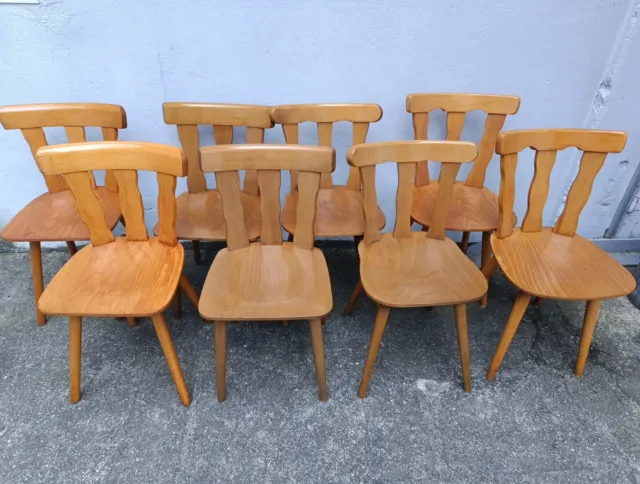 Wirtshaus Stuhl Küchen Schänke Kneipen Stühle Kegelbahn Chair Vintage Midcentury