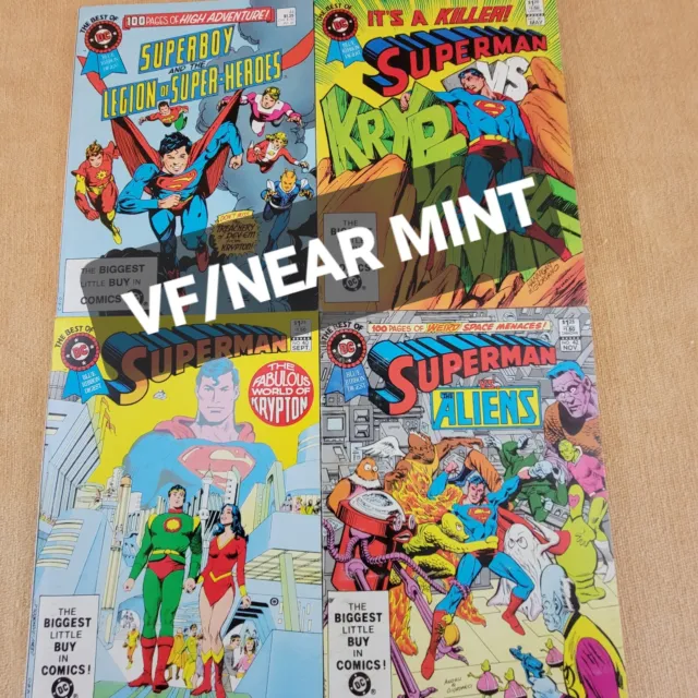 #36,40,42,44 Best Of DC Blue Ribbon Digest SUPERMAN KRYPTON LEGION SUPER-HEROES