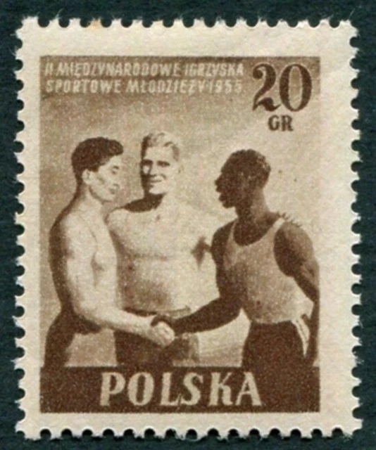 POLAND 1955 20g sepia SG939 mint MNH FG Second International Games ##W42