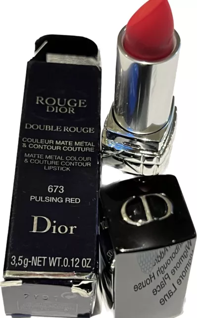 Rossetto Dior Double Rouge metallo opaco colore e couture contorno SCEGLI LA TUA TONALITÀ 2