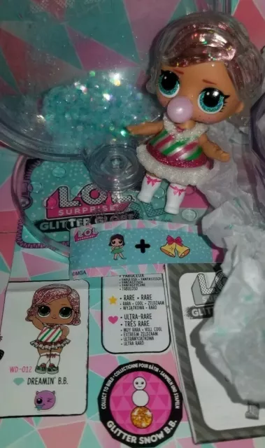 L.O.L. Surprise! Dreamin BB. Winter Disco, glitter globe doll. Glittery hair new